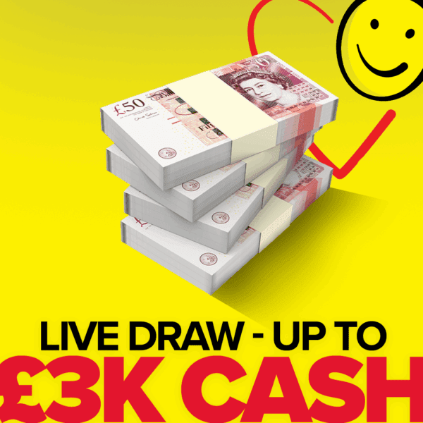 Live Draw Day Cash Win Up To £3,000