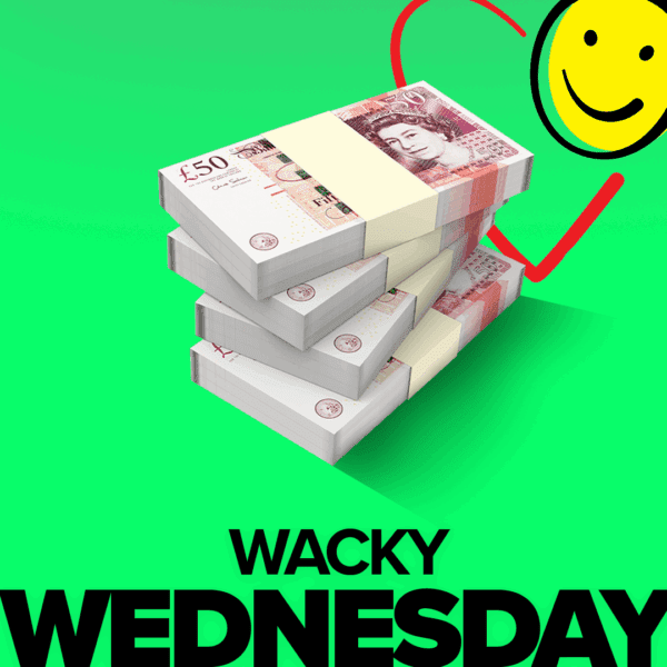 Wacky Wednesday Win Up To £3,000