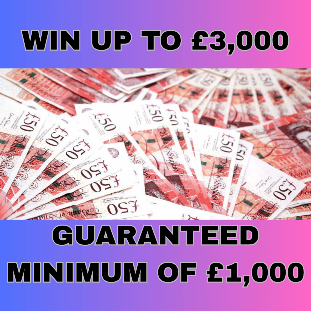 Live Draw Day Cash Builder Win Up To £3,000