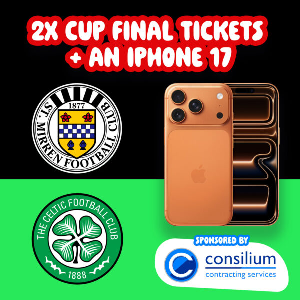 2 Cup Final Tickets Plus An iPhone 17