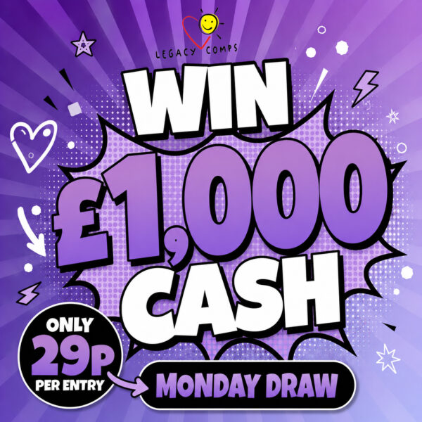 WIN MONDAY Weekday £1K For 29p